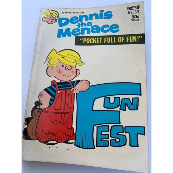 Dennis The Menace "Pocket Full Of Fun!" No. 13 Comic Book By Hank Ketcham - Picture 14 of 14